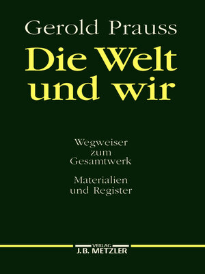 cover image of Die Welt und wir